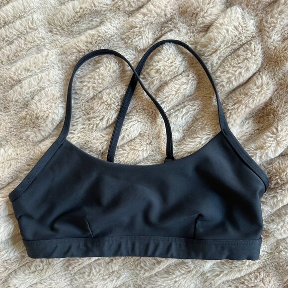 Alo Airlift Intrigue Bra in Anthracite Stone - Picture 2 of 4